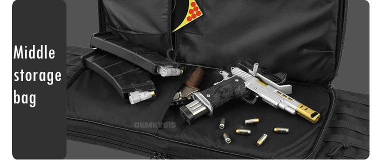 Taktische MOLLE-Waffentasche für 2 Gewehre – 600D Oxford – Rucksack & Tasche – 95 cm / 116 cm – Airsoft, Jagd, Schießsport - 3D-Druck aus dem Westerwald