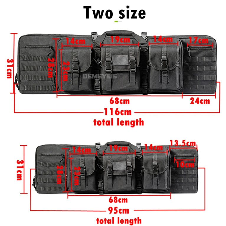 Taktische MOLLE-Waffentasche für 2 Gewehre – 600D Oxford – Rucksack & Tasche – 95 cm / 116 cm – Airsoft, Jagd, Schießsport - 3D-Druck aus dem Westerwald