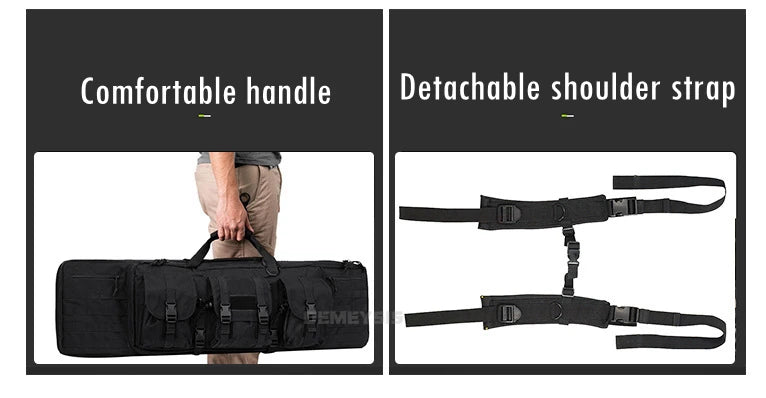 Taktische MOLLE-Waffentasche für 2 Gewehre – 600D Oxford – Rucksack & Tasche – 95 cm / 116 cm – Airsoft, Jagd, Schießsport - 3D-Druck aus dem Westerwald