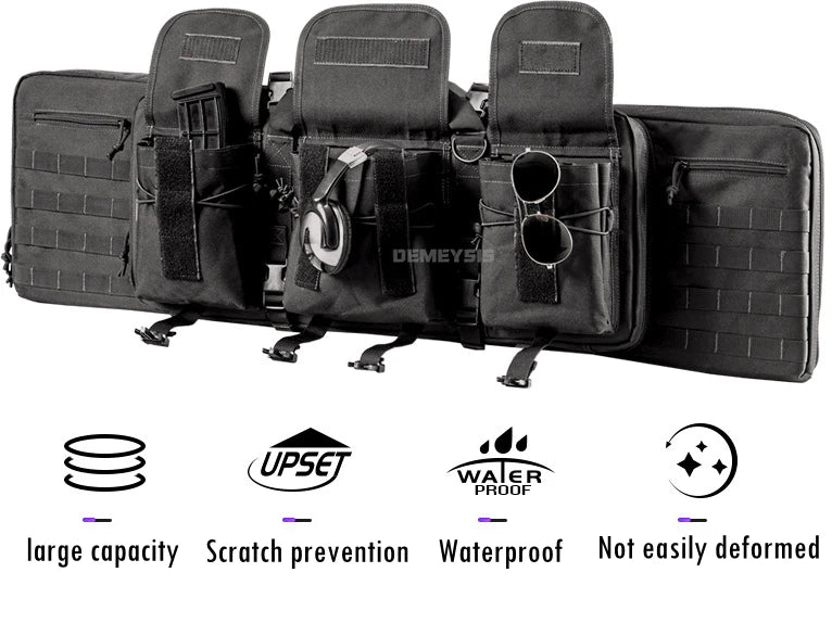 Taktische MOLLE-Waffentasche für 2 Gewehre – 600D Oxford – Rucksack & Tasche – 95 cm / 116 cm – Airsoft, Jagd, Schießsport - 3D-Druck aus dem Westerwald