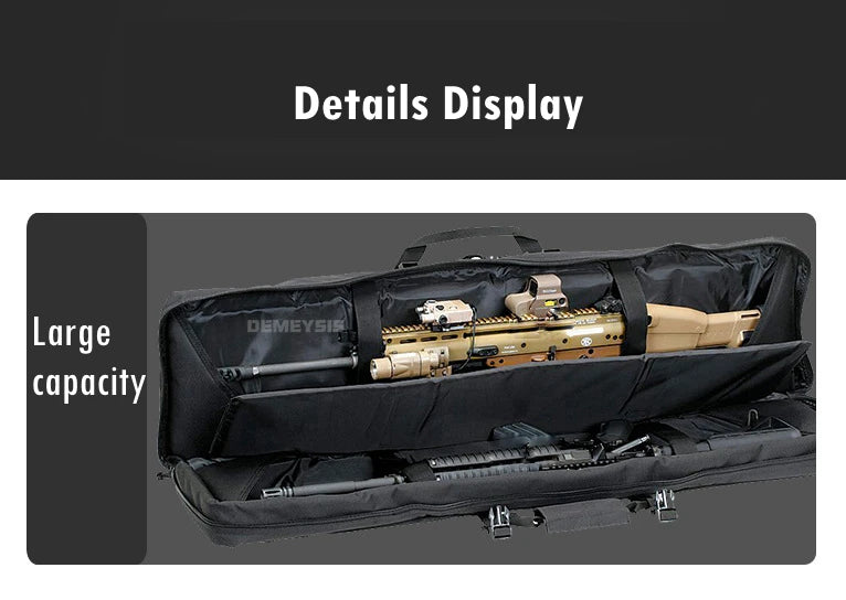 Taktische MOLLE-Waffentasche für 2 Gewehre – 600D Oxford – Rucksack & Tasche – 95 cm / 116 cm – Airsoft, Jagd, Schießsport - 3D-Druck aus dem Westerwald