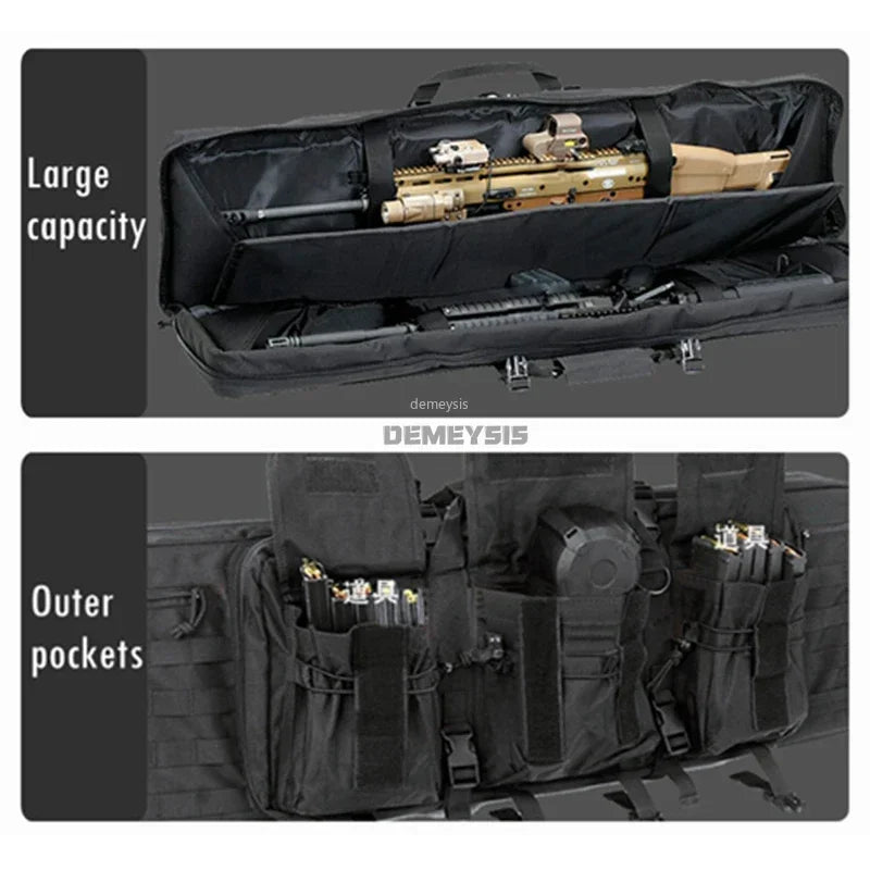 Taktische MOLLE-Waffentasche für 2 Gewehre – 600D Oxford – Rucksack & Tasche – 95 cm / 116 cm – Airsoft, Jagd, Schießsport - 3D-Druck aus dem Westerwald