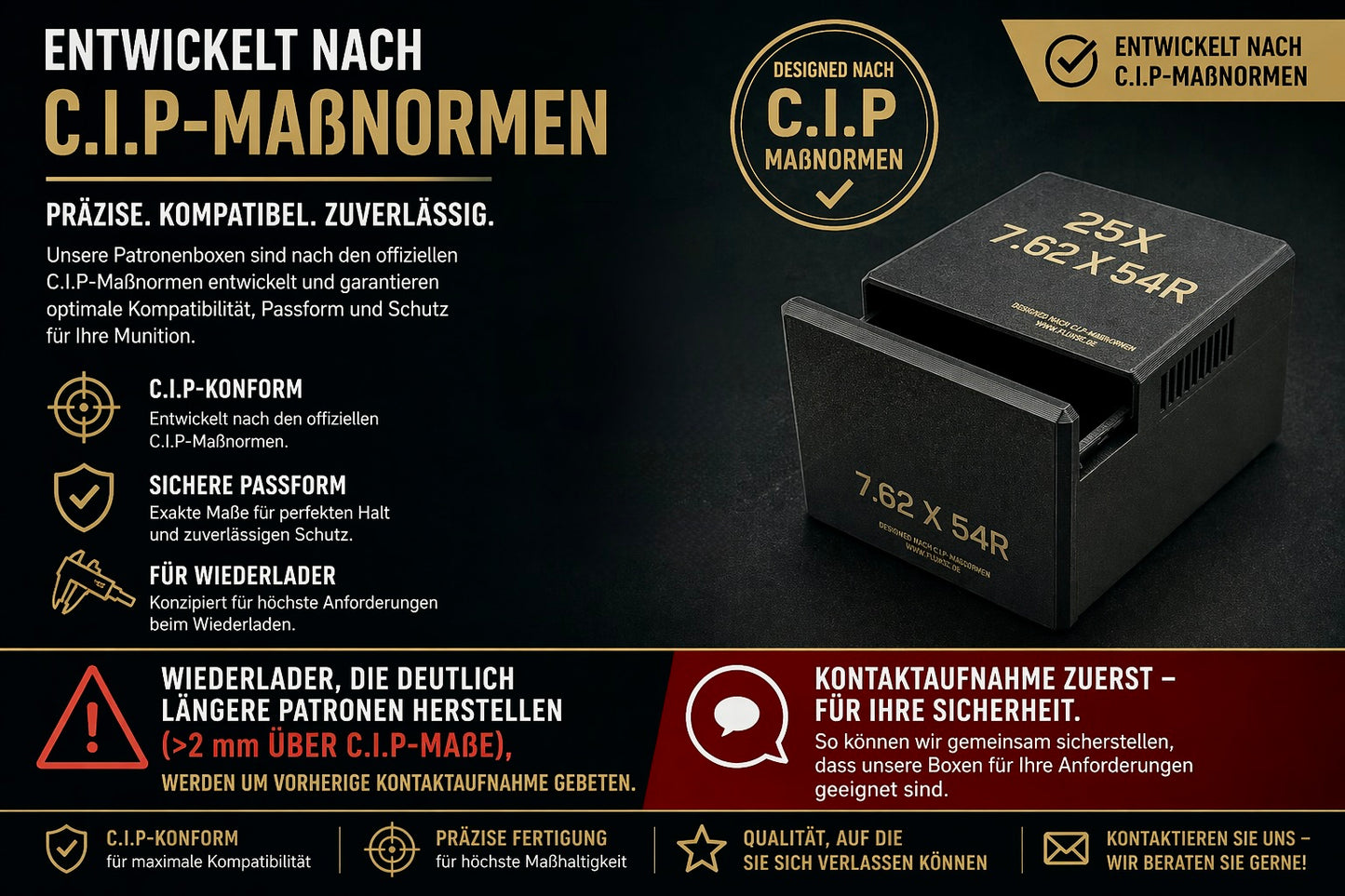 Filamelt Munitionsbox / 5.45×39mm / ‘Schiebedeckel’  / Patronenbox, Ammo Box