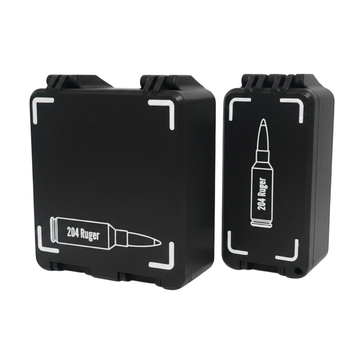 
Filamelt Munitionsbox / 204 Ruger / 'Klappdeckel' / Patronenbox, Ammo Box - 3D-Druck aus dem Westerwald