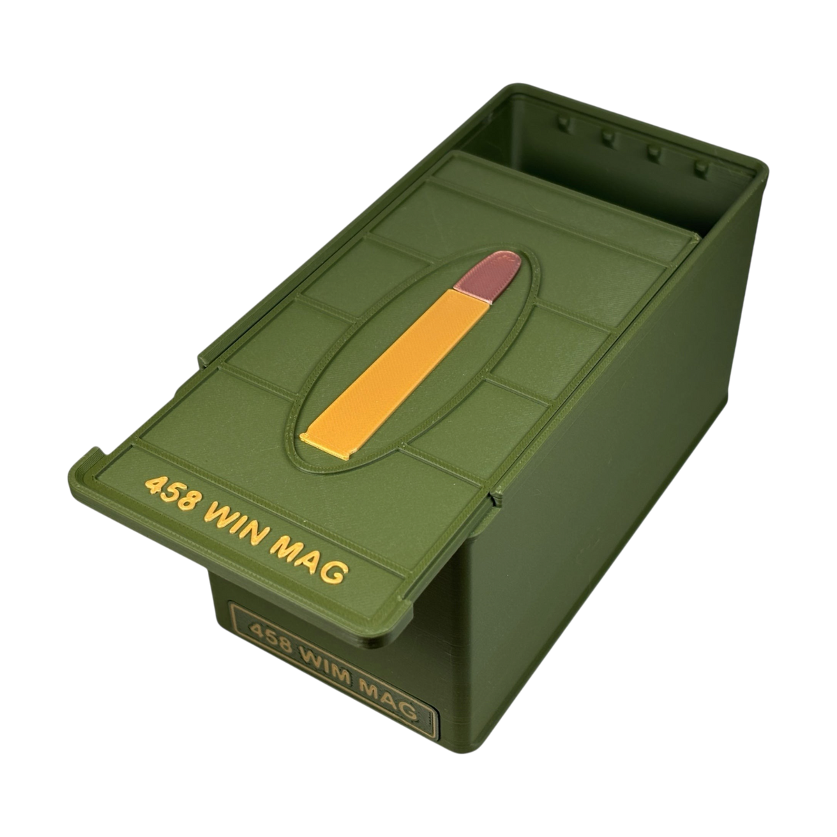Coconut Innovations Munitionsbox / .458 WIN Mag / ‘Schiebedeckel’  / Patronenbox, Ammo Box - 3D-Druck aus dem Westerwald