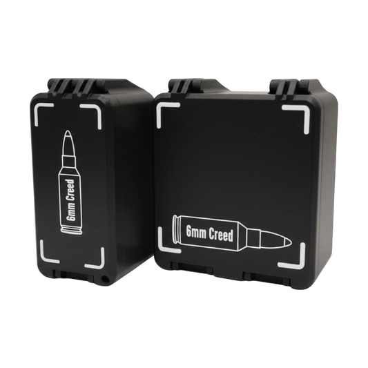 Filamelt Munitionsbox / 6mm Creedmoor / 'Klappdeckel' / Patronenbox, Ammo Box - 3D-Druck aus dem Westerwald