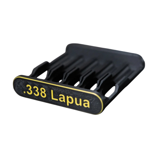 Filamelt Patronenclip .338 Lapua Magnum - Cartridge Clip - 3D-Druck aus dem Westerwald