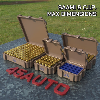 Filamelt Munitionsbox / .45 ACP / ‘Klappdeckel’  / Patronenbox, Ammo Box