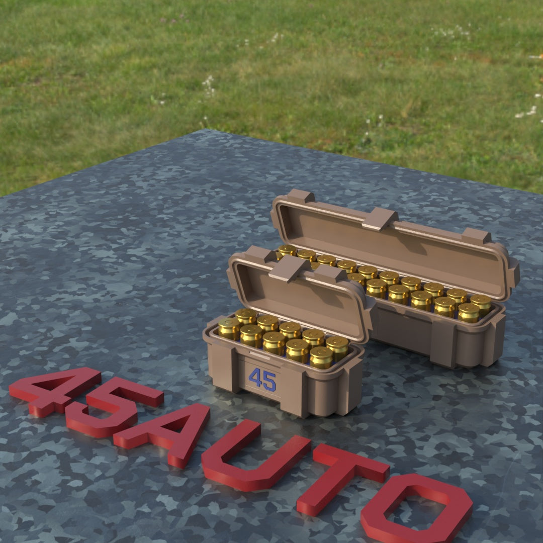 Filamelt Munitionsbox / .45 ACP / ‘Klappdeckel’  / Patronenbox, Ammo Box