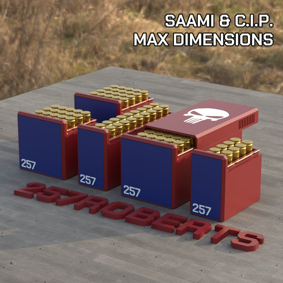 Filamelt Munitionsbox / .257 Roberts / ‘Schiebedeckel’  / Patronenbox, Ammo Box