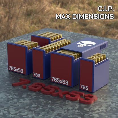 Filamelt Munitionsbox / 7.65x53 Mauser / ‘Schiebedeckel’  / Patronenbox, Ammo Box